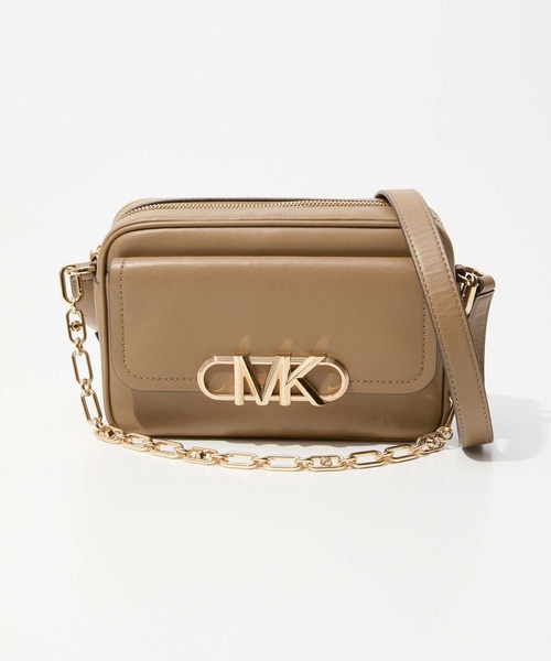 MICHAEL KORS(マイケルコース)の「MICHAEL KORS Parker Medium Leather Crossbody Bag マイケルコース パーカー ミディアム レザー クロスボディバッグ(ショルダーバッグ・レディース・ブラック/ベージュ系その他/ベージュ系その他2・FREE)」の8枚目の写真