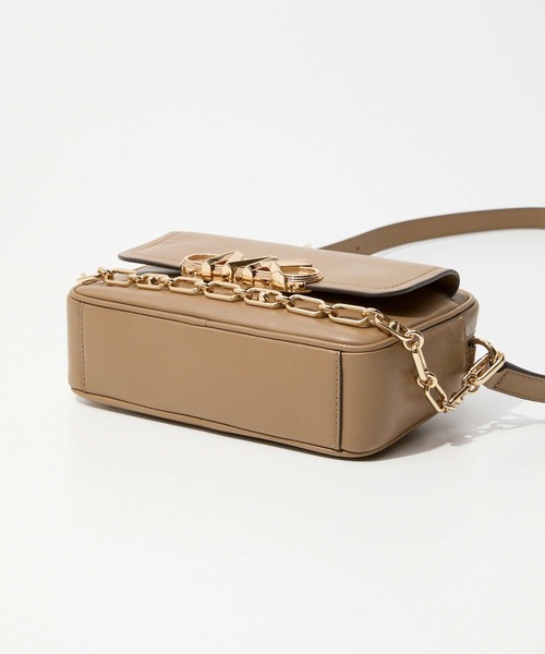 MICHAEL KORS(マイケルコース)の「MICHAEL KORS Parker Medium Leather Crossbody Bag マイケルコース パーカー ミディアム レザー クロスボディバッグ(ショルダーバッグ・レディース・ブラック/ベージュ系その他/ベージュ系その他2・FREE)」の10枚目の写真
