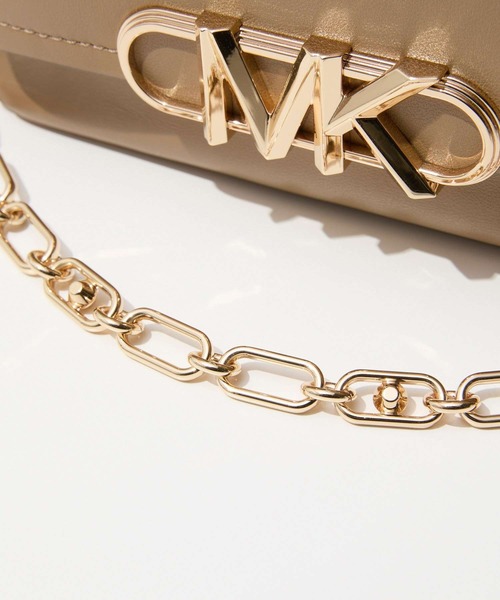 MICHAEL KORS(マイケルコース)の「MICHAEL KORS Parker Medium Leather Crossbody Bag マイケルコース パーカー ミディアム レザー クロスボディバッグ(ショルダーバッグ・レディース・ブラック/ベージュ系その他/ベージュ系その他2・FREE)」の12枚目の写真