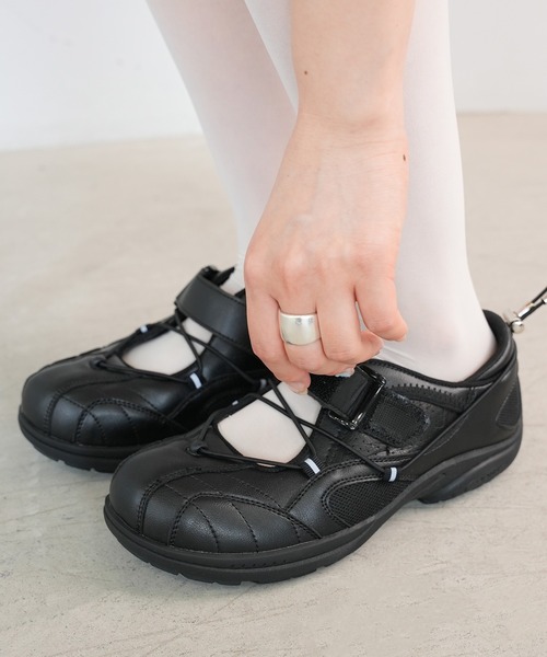 ドローコードメリージェーンスニーカー MDK25s003【Mule Donkey