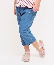 apres les cours | 【接触冷感】ひんやり裾スカラップ/7days Style pants(デニムパンツ)