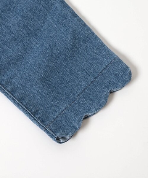 apres les cours（アプレレクール）の「【接触冷感】ひんやり裾スカラップ/7days Style pants（デニムパンツ・キッズ・インディゴブルー/イエロー/ピンク・80/90/100/110/120/130/140）」の11枚目の写真