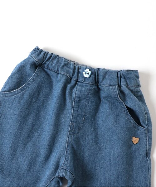 apres les cours（アプレレクール）の「【接触冷感】ひんやり裾スカラップ/7days Style pants（デニムパンツ・キッズ・インディゴブルー/イエロー/ピンク・80/90/100/110/120/130/140）」の18枚目の写真