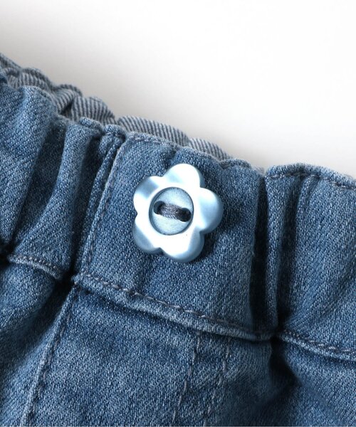 apres les cours（アプレレクール）の「【接触冷感】ひんやり裾スカラップ/7days Style pants（デニムパンツ・キッズ・インディゴブルー/イエロー/ピンク・80/90/100/110/120/130/140）」の19枚目の写真