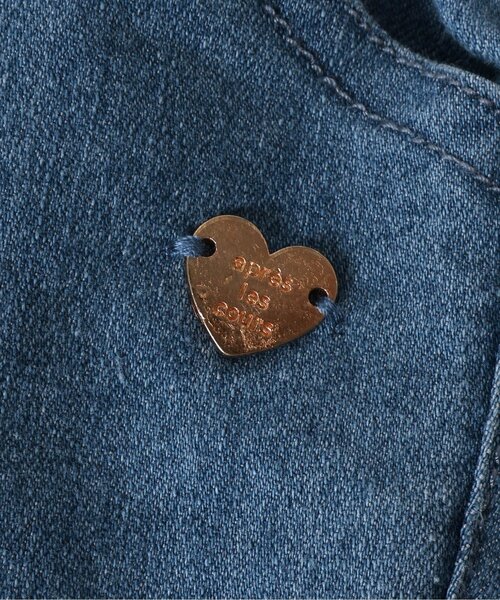 apres les cours（アプレレクール）の「【接触冷感】ひんやり裾スカラップ/7days Style pants（デニムパンツ・キッズ・インディゴブルー/イエロー/ピンク・80/90/100/110/120/130/140）」の20枚目の写真