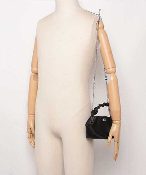 セール】GANNI Bou Bag Mini Soir Satin ガニー ボウ バッグ