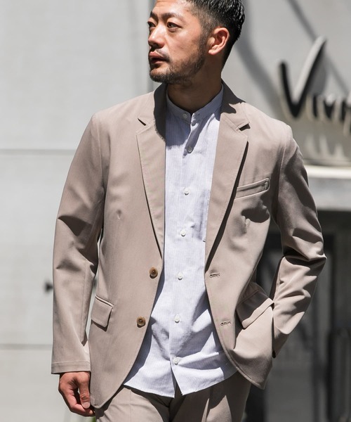 URBAN RESEARCH ROSSO MEN(アーバンリサーチロッソメン)の「『防シワ』『XLサイズあり』ハイパフォーマンスリネンバンド半袖シャツ(シャツ/ブラウス・メンズ・ブラック/ネイビー/ベージュ/ホワイト/カーキ/ストライプ/チェック・LARGE/X-LARGE/SMALL/MEDIUM)」の20枚目の写真