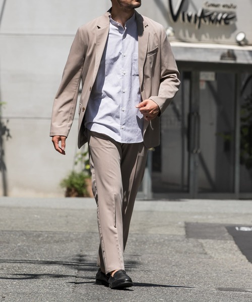 URBAN RESEARCH ROSSO MEN(アーバンリサーチロッソメン)の「『防シワ』『XLサイズあり』ハイパフォーマンスリネンバンド半袖シャツ(シャツ/ブラウス・メンズ・ブラック/ネイビー/ベージュ/ホワイト/カーキ/ストライプ/チェック・LARGE/X-LARGE/SMALL/MEDIUM)」の22枚目の写真