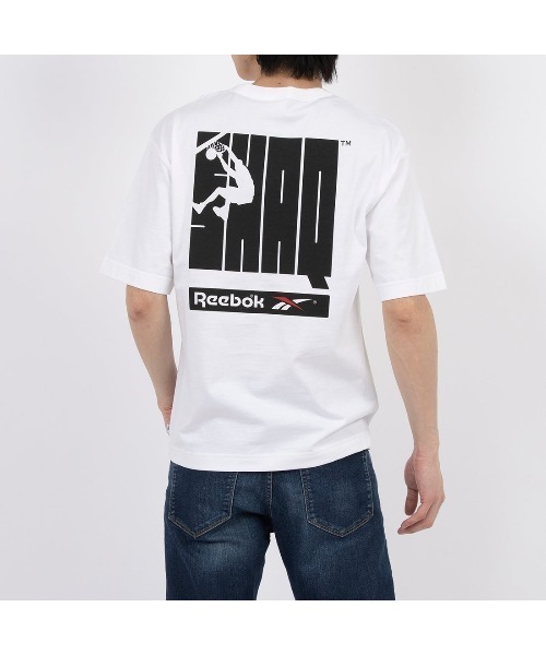 Reebok(リーボック)の「シャック ロゴ Tシャツ / GS HS SHAQ LOGO TEE(Tシャツ/カットソー・メンズ・ホワイト/ブラック・LARGE/X-LARGE/XX-LARGE/SMALL/MEDIUM)」の4枚目の写真