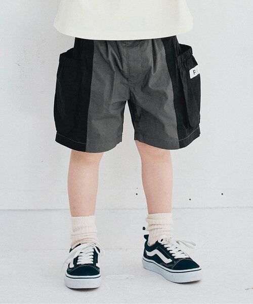 p.premier(ピードットプルミエ)の「マルチカラーサイドポケットハーフパンツ(その他パンツ・キッズ・ブラウン/ピンク/レインボー/ブラック・80/90/100/110/120/130/140)」の2枚目の写真