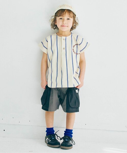 p.premier（ピードットプルミエ）の「マルチカラーサイドポケットハーフパンツ（その他パンツ・キッズ・ブラウン/ピンク/レインボー/ブラック・80/90/100/110/120/130/140）」の19枚目の写真