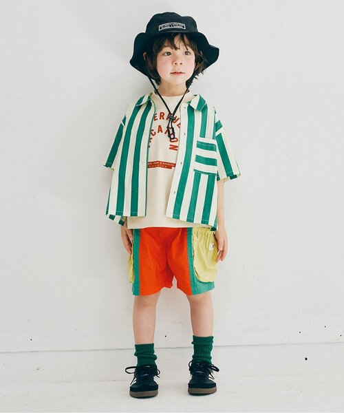 p.premier(ピードットプルミエ)の「マルチカラーサイドポケットハーフパンツ(その他パンツ・キッズ・ブラウン/ピンク/レインボー/ブラック・80/90/100/110/120/130/140)」の5枚目の写真