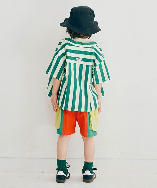 p.premier(ピードットプルミエ)の「マルチカラーサイドポケットハーフパンツ(その他パンツ・キッズ・ブラウン/ピンク/レインボー/ブラック・80/90/100/110/120/130/140)」の6枚目の写真