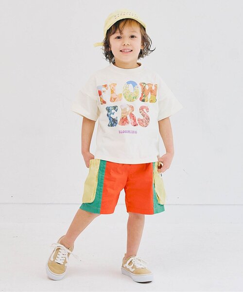 p.premier(ピードットプルミエ)の「マルチカラーサイドポケットハーフパンツ(その他パンツ・キッズ・ブラウン/ピンク/レインボー/ブラック・80/90/100/110/120/130/140)」の7枚目の写真