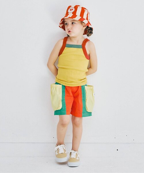 p.premier(ピードットプルミエ)の「マルチカラーサイドポケットハーフパンツ(その他パンツ・キッズ・ブラウン/ピンク/レインボー/ブラック・80/90/100/110/120/130/140)」の9枚目の写真