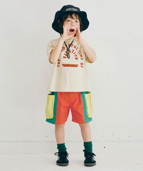 p.premier(ピードットプルミエ)の「マルチカラーサイドポケットハーフパンツ(その他パンツ・キッズ・ブラウン/ピンク/レインボー/ブラック・80/90/100/110/120/130/140)」の13枚目の写真