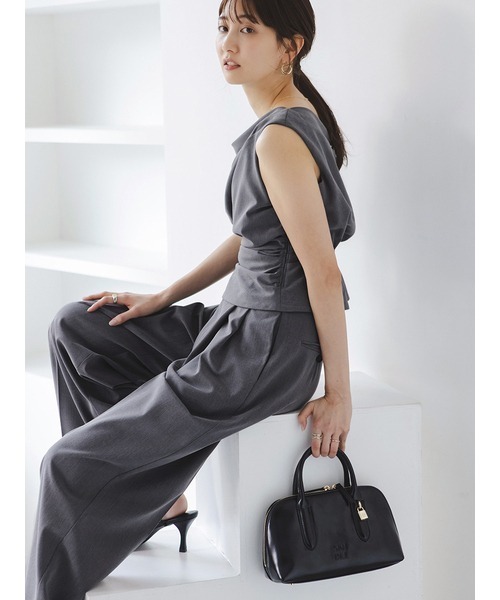 SNIDEL（スナイデル）の「ワイドロングパンツ（その他パンツ・レディース・グレー/その他/ライトベージュ・0/1）」の8枚目の写真