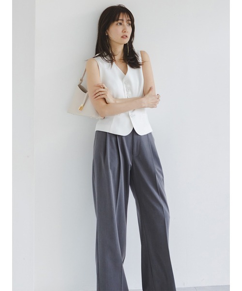 SNIDEL（スナイデル）の「ワイドロングパンツ（その他パンツ・レディース・グレー/その他/ライトベージュ・0/1）」の11枚目の写真