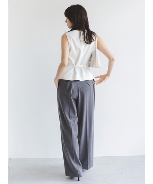 SNIDEL（スナイデル）の「ワイドロングパンツ（その他パンツ・レディース・グレー/その他/ライトベージュ・0/1）」の12枚目の写真
