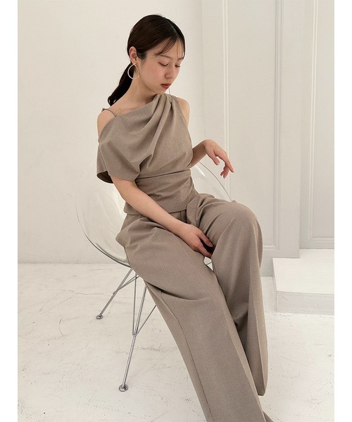 SNIDEL（スナイデル）の「ワイドロングパンツ（その他パンツ・レディース・グレー/その他/ライトベージュ・0/1）」の14枚目の写真