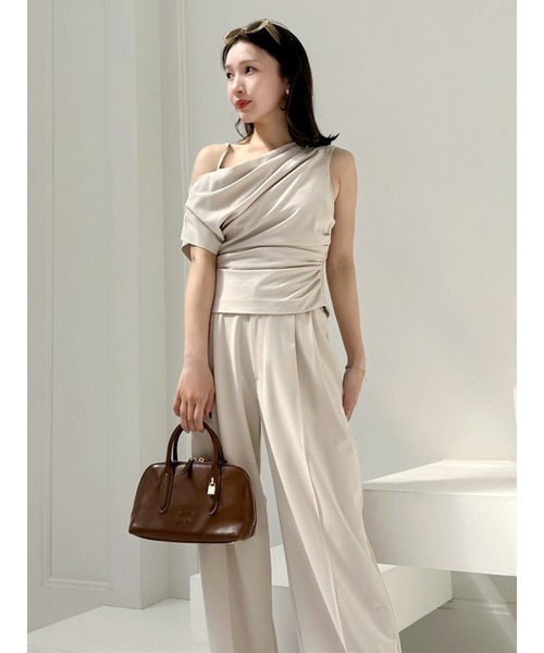 SNIDEL（スナイデル）の「ワイドロングパンツ（その他パンツ・レディース・グレー/その他/ライトベージュ・0/1）」の18枚目の写真