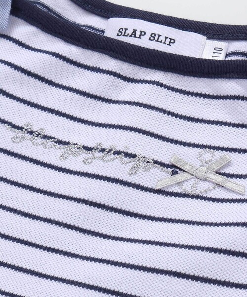 SLAP SLIP(スラップスリップ)の「【お揃い】肩リボンボーダー柄ワンピース(80~130cm)(ワンピース・キッズ・レッド系その他/ブルー系その他2・120cm/130cm/80cm/90cm/110cm/100cm)」の13枚目の写真