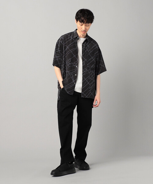 β MEN（ベータメン）の「マーブルパターン プリントシャツ（シャツ/ブラウス・メンズ・ホワイト/ネイビー・L/M）」の18枚目の写真