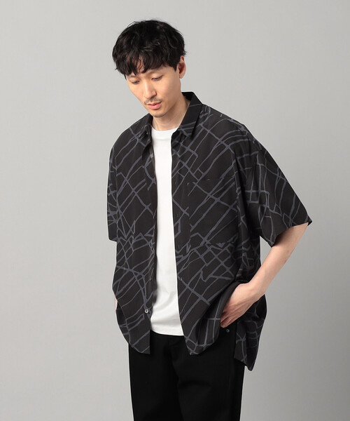 β MEN（ベータメン）の「マーブルパターン プリントシャツ（シャツ/ブラウス・メンズ・ホワイト/ネイビー・L/M）」の20枚目の写真