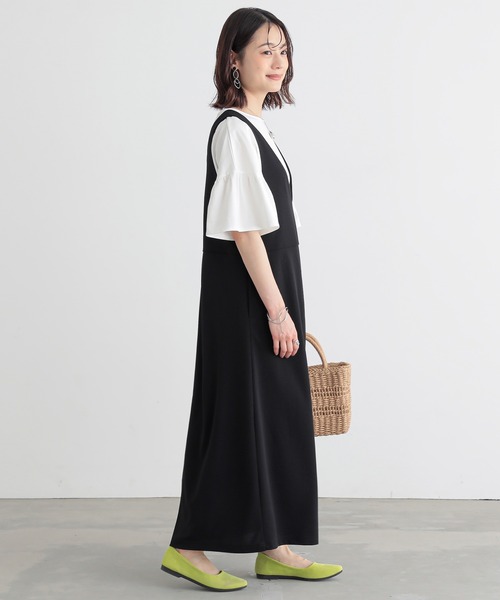 n'OrLABEL(ノアールレーベル)の「【接触冷感】袖フレアカットソー(Tシャツ/カットソー・レディース・ブラック/コーラル/オフホワイト・FREE)」の16枚目の写真