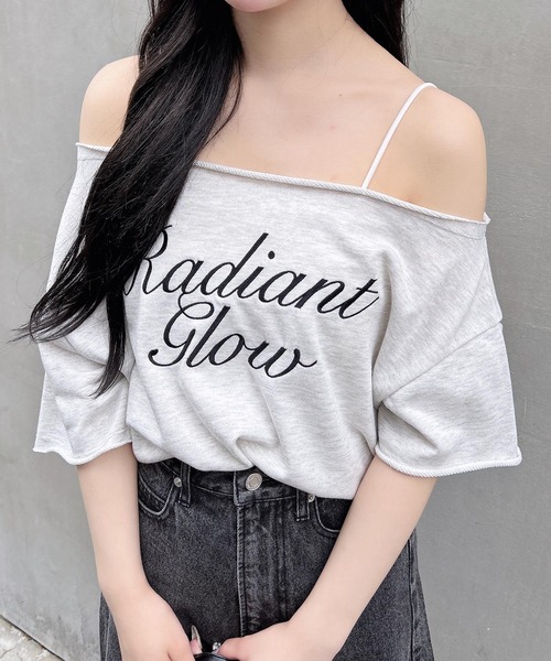 INGNI（イング）の「ワンショルスウェットロゴトップス（Tシャツ/カットソー・レディース・グレー/チャコールグレー/オートミール/カモフラージュ・M）」の14枚目の写真