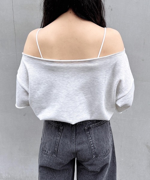 INGNI（イング）の「ワンショルスウェットロゴトップス（Tシャツ/カットソー・レディース・グレー/チャコールグレー/オートミール/カモフラージュ・M）」の15枚目の写真