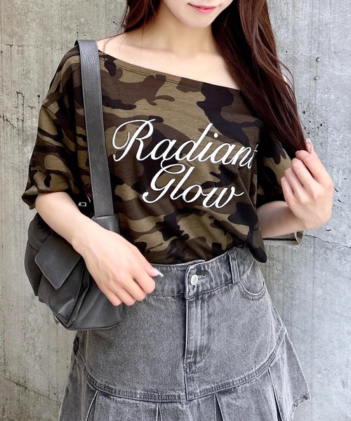 INGNI（イング）の「ワンショルスウェットロゴトップス（Tシャツ/カットソー・レディース・グレー/チャコールグレー/オートミール/カモフラージュ・M）」の17枚目の写真