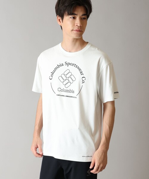 Columbia(コロンビア)の「UVカット 速乾 Columbia / グレイシャルビスタ グラフィックTシャツ / コロンビア(Tシャツ/カットソー・メンズ・ベージュ/ホワイト/ブラック/ネイビー/ブルー/ブルー系その他/ブラック系その他/パープル/ブラウン/ホワイト系その他・S/XXL/XL/L/M)」の3枚目の写真