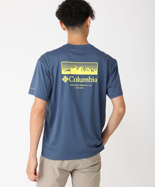 Columbia(コロンビア)の「UVカット 速乾 Columbia / グレイシャルビスタ グラフィックTシャツ / コロンビア(Tシャツ/カットソー・メンズ・ベージュ/ホワイト/ブラック/ネイビー/ブルー/ブルー系その他/ブラック系その他/パープル/ブラウン/ホワイト系その他・S/XXL/XL/L/M)」の8枚目の写真
