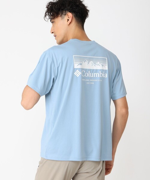 Columbia(コロンビア)の「UVカット 速乾 Columbia / グレイシャルビスタ グラフィックTシャツ / コロンビア(Tシャツ/カットソー・メンズ・ベージュ/ホワイト/ブラック/ネイビー/ブルー/ブルー系その他/ブラック系その他/パープル/ブラウン/ホワイト系その他・S/XXL/XL/L/M)」の9枚目の写真