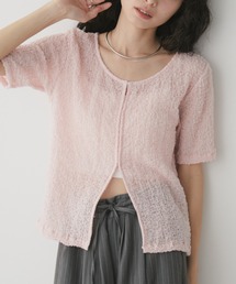 フロントホックシャーリングシアートップス