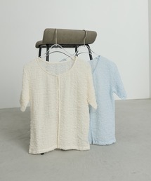 フロントホックシャーリングシアートップス