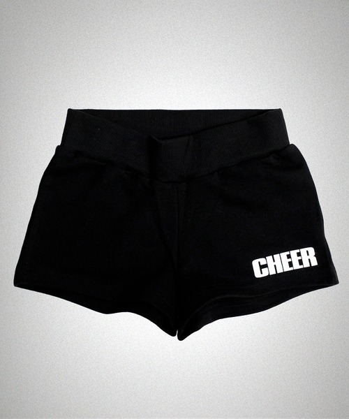 CHEER（チアー）の「ヒップロゴスウェットショートパンツチアパン（スウェットパンツ・レディース・ブラック×グリーン/ブラック×ホワイト/ピンク/ライトグリーン・XS/M/L）」の2枚目の写真