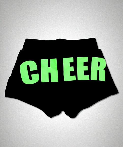 CHEER（チアー）の「ヒップロゴスウェットショートパンツチアパン（スウェットパンツ・レディース・ブラック×グリーン/ブラック×ホワイト/ピンク/ライトグリーン・XS/M/L）」の13枚目の写真