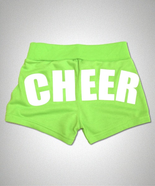CHEER（チアー）の「ヒップロゴスウェットショートパンツチアパン（スウェットパンツ・レディース・ブラック×グリーン/ブラック×ホワイト/ピンク/ライトグリーン・XS/M/L）」の9枚目の写真