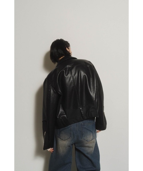 leather riders blouson(unisex)（ブルゾン）｜Knuth Marf