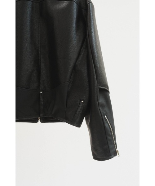 leather riders blouson(unisex)（ブルゾン）｜Knuth Marf