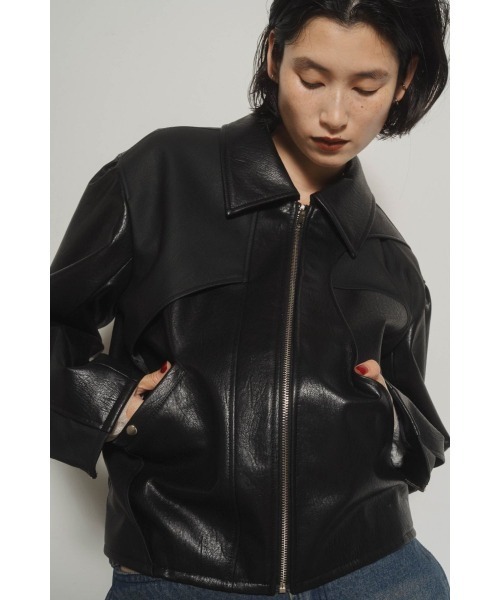 leather riders blouson(unisex)（ブルゾン）｜Knuth Marf