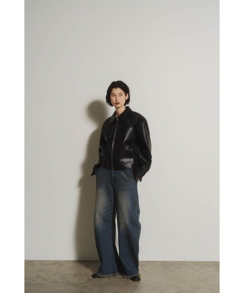 ジャケット・アウター Knuth Marf leather riders blouson leather riders blouson(unisex)/black | KNUTH MARF