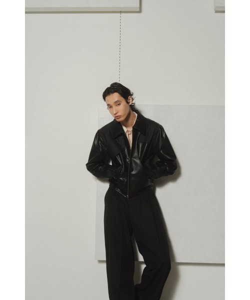 leather riders blouson(unisex)（ブルゾン）｜Knuth Marf