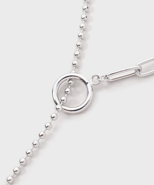 GALLEST(ギャレスト)の「ミックスチェーンラリエット(ネックレス・レディース・シルバー/ゴールド・00)」の5枚目の写真