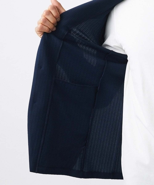 MICHEL KLEIN HOMME (ミッシェルクランオム)の「サッカー柄フードジャケット(テーラードジャケット・メンズ・ライトグレー/ライトブルー/ネイビー・MEDIUM/LARGE/X-LARGE)」の13枚目の写真