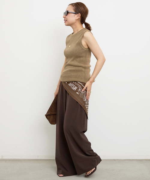 Deuxieme Classe（ドゥーズィエムクラス）の「*Effortless パンツ（その他パンツ・レディース・ブラック/ベージュ/ブラウン/タン・34/36/38）」の19枚目の写真