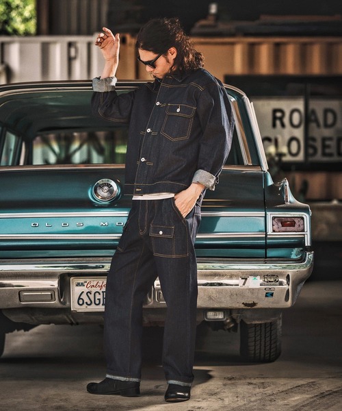 WONDER WALL MOTEL(ワンダーウォールモーテル)の「mj10799- RIGID DENIM JACKET(Gジャン) リジットデニムジャケット(デニムジャケット・メンズ・インディゴブルー・S/M/L/XL)」の14枚目の写真