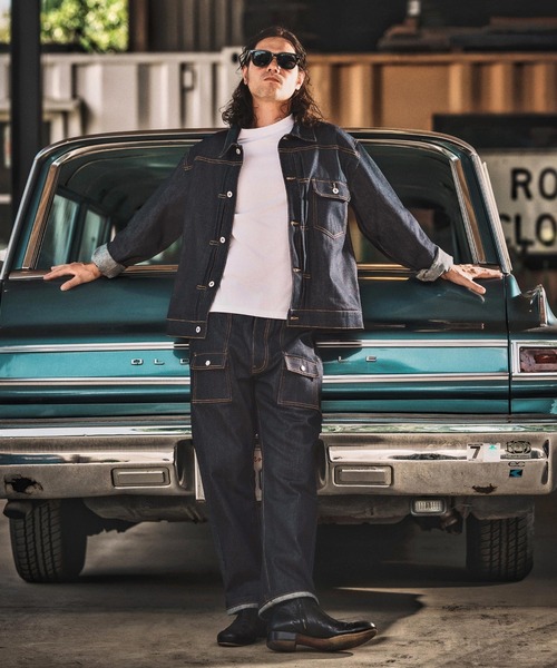 WONDER WALL MOTEL(ワンダーウォールモーテル)の「mj10799- RIGID DENIM JACKET(Gジャン) リジットデニムジャケット(デニムジャケット・メンズ・インディゴブルー・S/M/L/XL)」の15枚目の写真